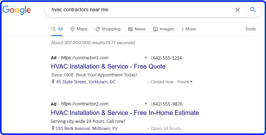Five Tips For Plumbing and HVAC Contractors Using Google Ads